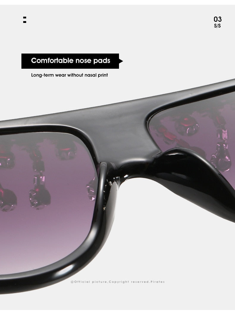 Women's Designer Fashion Tassel Oversized Rhinestone Flat Top Sunglasses - Women Sunglasses - DYAVOR®