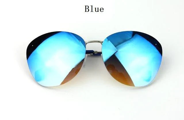 Fashion Vintage Rimless Designer Sunglasses with Coating for Women - Women Sunglasses - DYAVOR®