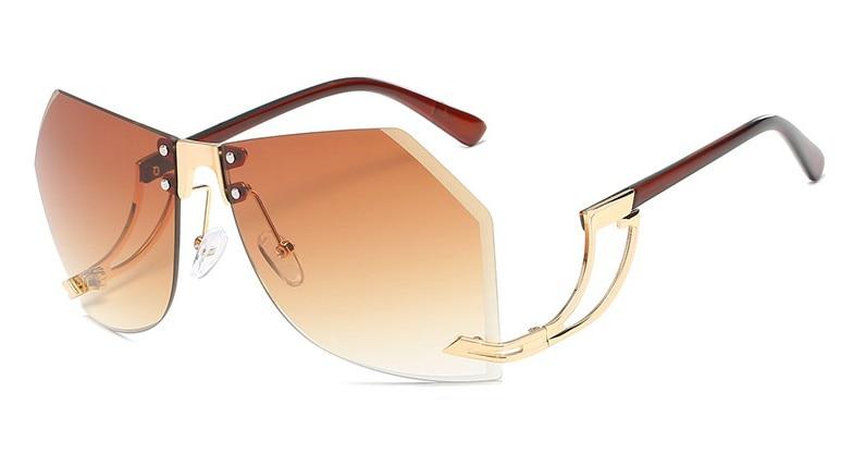 Fashion Women's 32g Alloy Gradient Irregular Frameless Sunglasses - Women Sunglasses - DYAVOR®