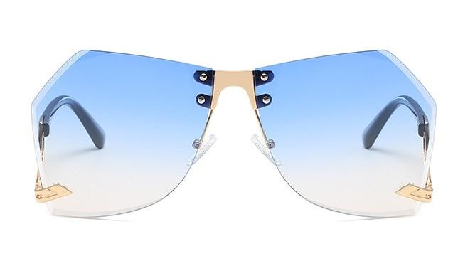 Fashion Women's 32g Alloy Gradient Irregular Frameless Sunglasses - Women Sunglasses - DYAVOR®