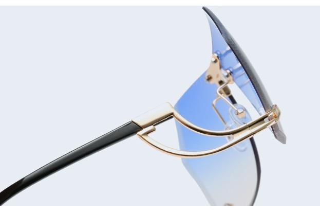 Fashion Women's 32g Alloy Gradient Irregular Frameless Sunglasses - Women Sunglasses - DYAVOR®