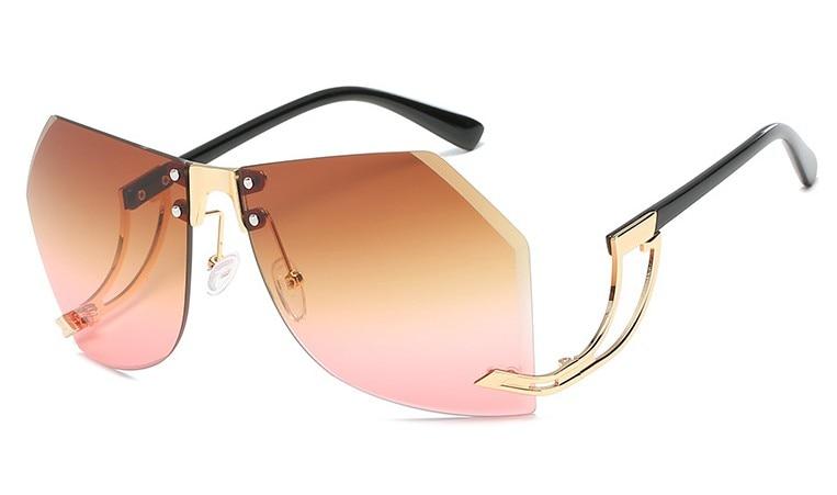 Fashion Women's 32g Alloy Gradient Irregular Frameless Sunglasses - Women Sunglasses - DYAVOR®