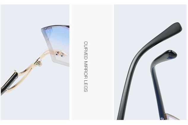 Fashion Women's 32g Alloy Gradient Irregular Frameless Sunglasses - Women Sunglasses - DYAVOR®