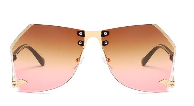 Fashion Women's 32g Alloy Gradient Irregular Frameless Sunglasses - Women Sunglasses - DYAVOR®