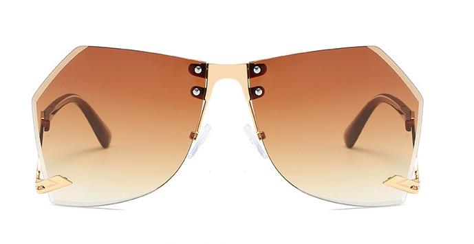 Fashion Women's 32g Alloy Gradient Irregular Frameless Sunglasses - Women Sunglasses - DYAVOR®