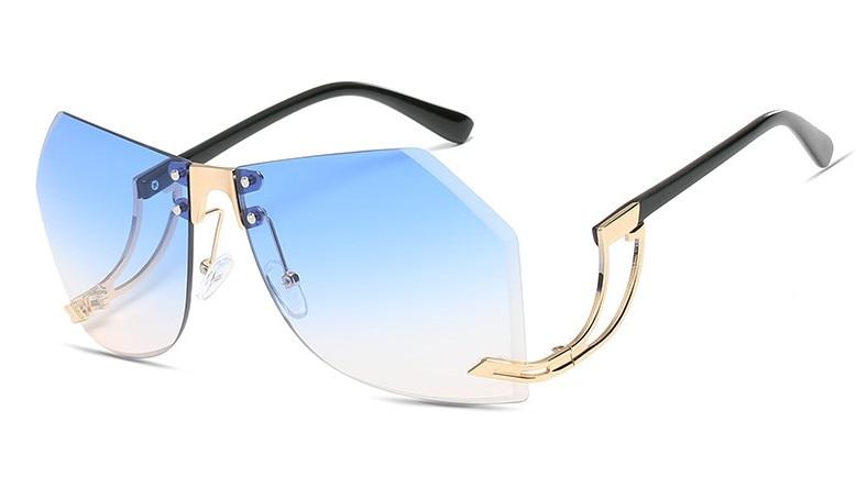 Fashion Women's 32g Alloy Gradient Irregular Frameless Sunglasses - Women Sunglasses - DYAVOR®