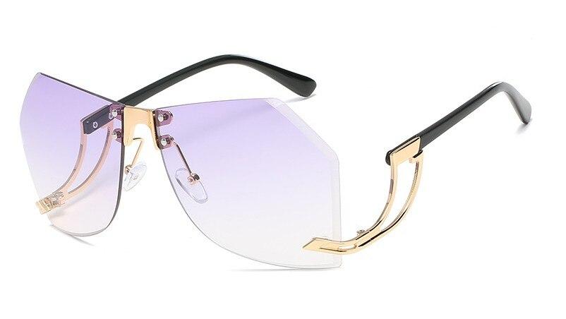 Fashion Women's 32g Alloy Gradient Irregular Frameless Sunglasses - Women Sunglasses - DYAVOR®