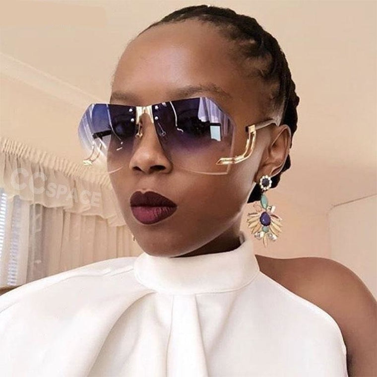Fashion Women's 32g Alloy Gradient Irregular Frameless Sunglasses - Women Sunglasses - DYAVOR®