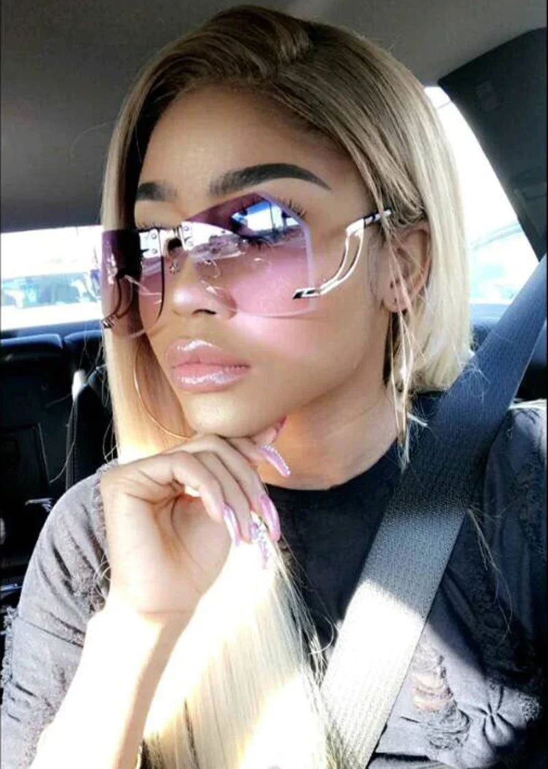 Fashion Women's 32g Alloy Gradient Irregular Frameless Sunglasses - Women Sunglasses - DYAVOR®