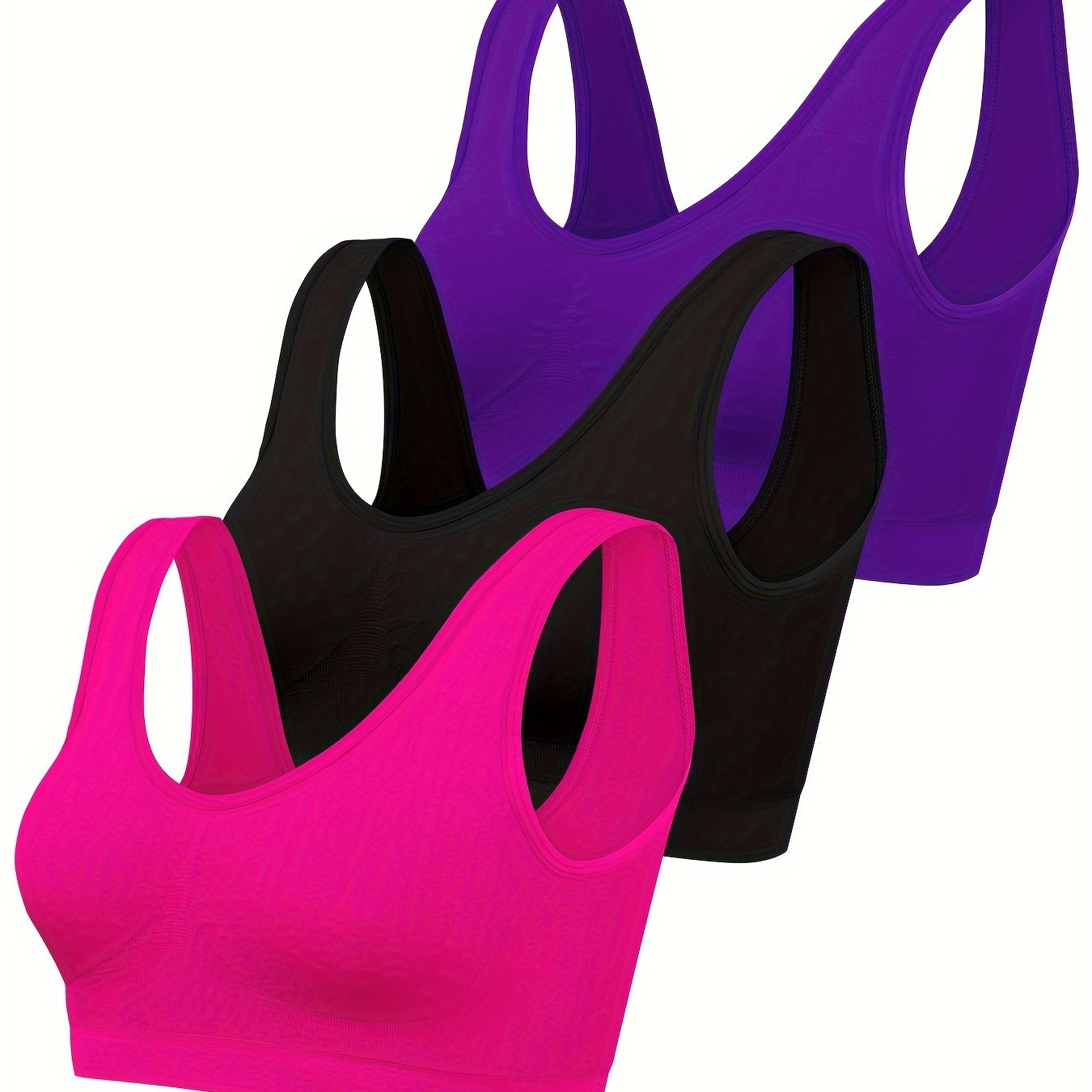 Eva | Set of 3 plain tank tops and seamless sports bra - 07/112024 1 - DYAVOR®