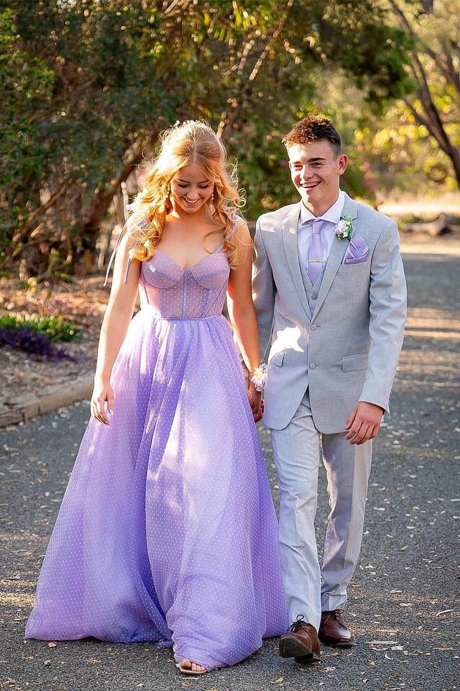 Skyler |A-line Sweetheart Dot Tulle Prom Dress - Prom Dress - DYAVOR®
