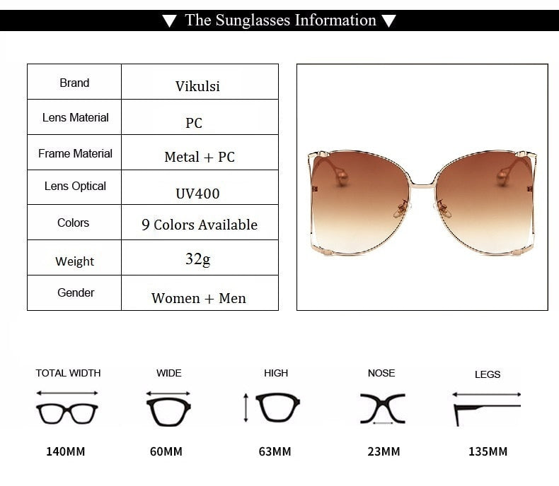 Half Frame Hollow Fashion Gold Transparent Square Sunglasses for Women - Women Sunglasses - DYAVOR®