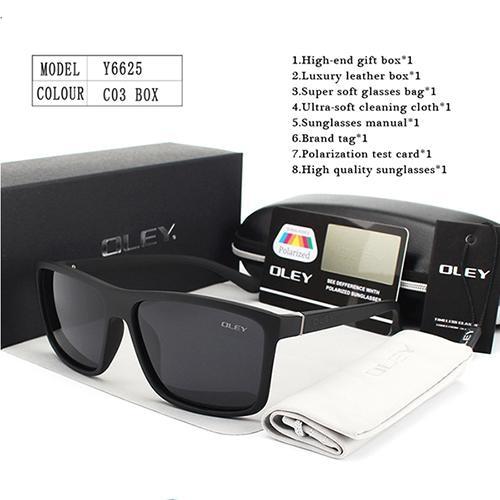 HD Polarized Unisex Sunglasses Accessories with Designer Retro Square Frame - Unisex Sunglasses - DYAVOR®