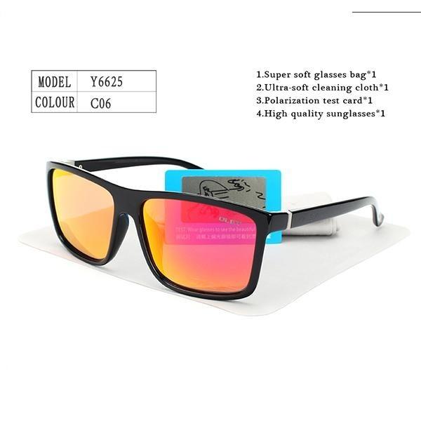 HD Polarized Unisex Sunglasses Accessories with Designer Retro Square Frame - Unisex Sunglasses - DYAVOR®