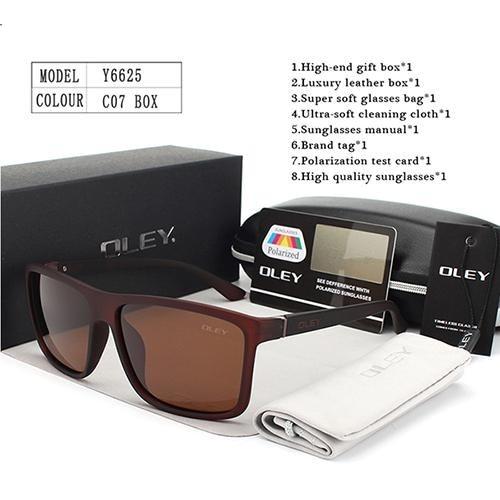 HD Polarized Unisex Sunglasses Accessories with Designer Retro Square Frame - Unisex Sunglasses - DYAVOR®