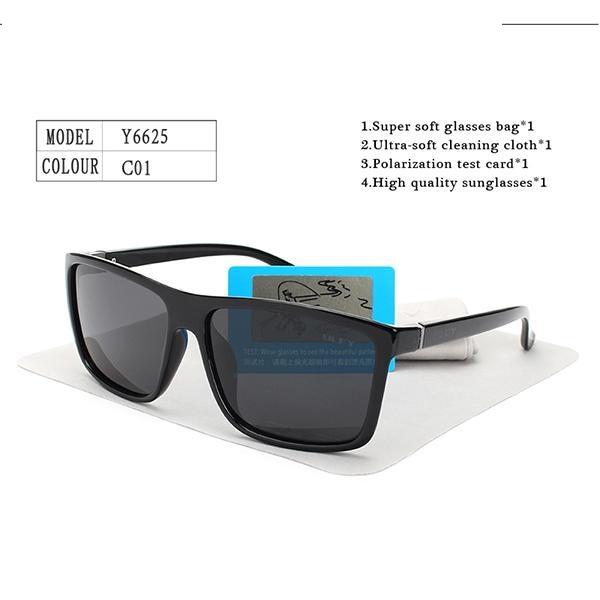 HD Polarized Unisex Sunglasses Accessories with Designer Retro Square Frame - Unisex Sunglasses - DYAVOR®