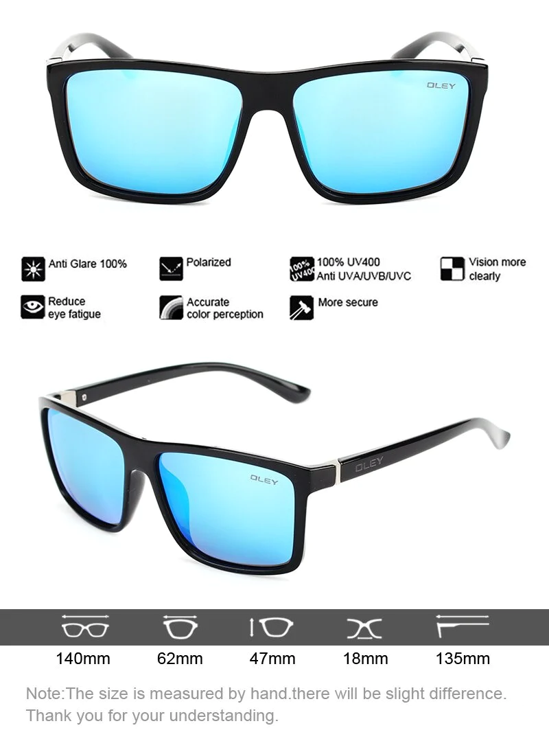 HD Polarized Unisex Sunglasses Accessories with Designer Retro Square Frame - Unisex Sunglasses - DYAVOR®