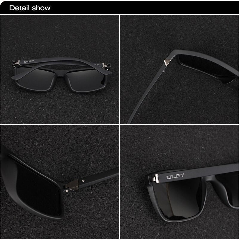 HD Polarized Unisex Sunglasses Accessories with Designer Retro Square Frame - Unisex Sunglasses - DYAVOR®