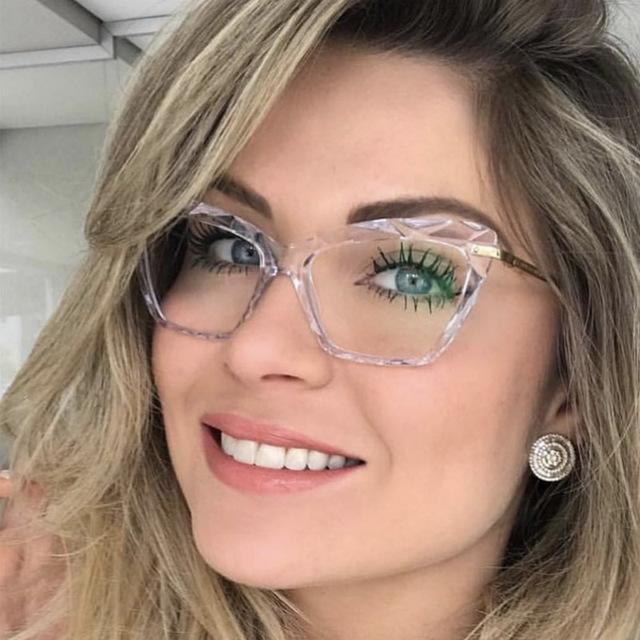 High Quality Geometric Element Frame Red Cat Glasses for Women - Women Sunglasses - DYAVOR®