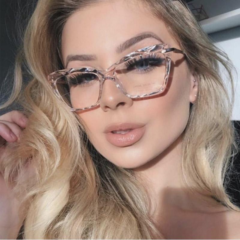 High Quality Geometric Element Frame Red Cat Glasses for Women - Women Sunglasses - DYAVOR®