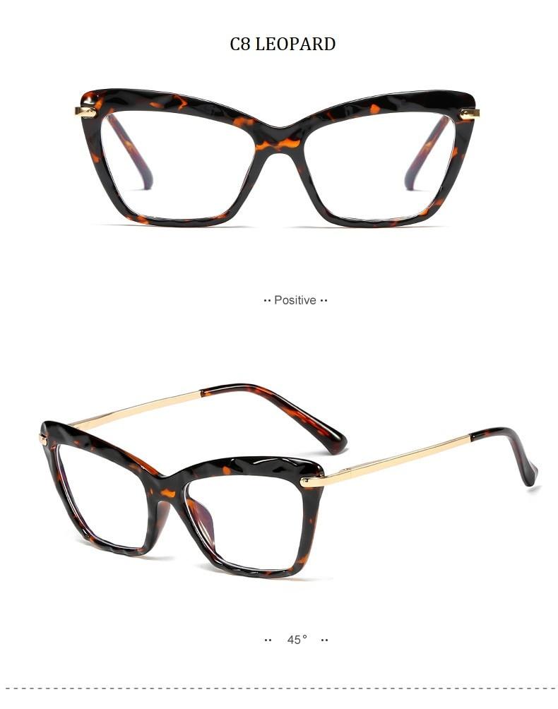 High Quality Geometric Element Frame Red Cat Glasses for Women - Women Sunglasses - DYAVOR®