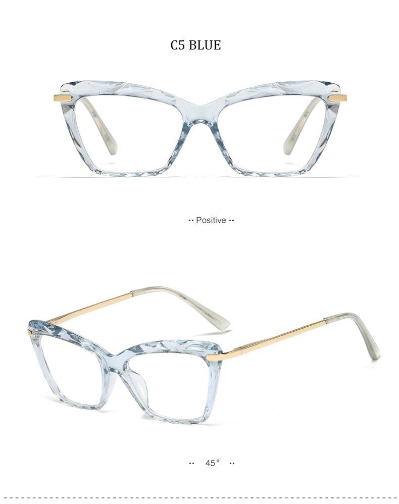 High Quality Geometric Element Frame Red Cat Glasses for Women - Women Sunglasses - DYAVOR®