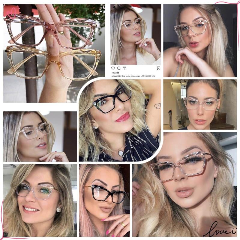 High Quality Geometric Element Frame Red Cat Glasses for Women - Women Sunglasses - DYAVOR®
