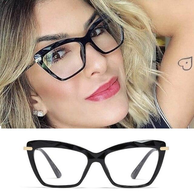 High Quality Geometric Element Frame Red Cat Glasses for Women - Women Sunglasses - DYAVOR®