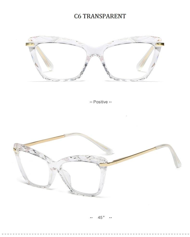 High Quality Geometric Element Frame Red Cat Glasses for Women - Women Sunglasses - DYAVOR®