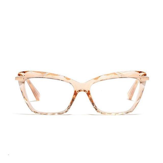 High Quality Geometric Element Frame Red Cat Glasses for Women - Women Sunglasses - DYAVOR®