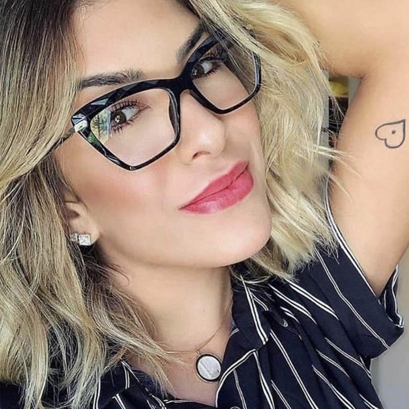 High Quality Geometric Element Frame Red Cat Glasses for Women - Women Sunglasses - DYAVOR®