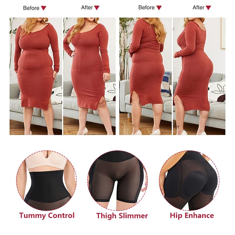 Women's High Waist Butt Lifter Hip Enhancer Tummy Contol Padded Panties - Slimmers - DYAVOR®