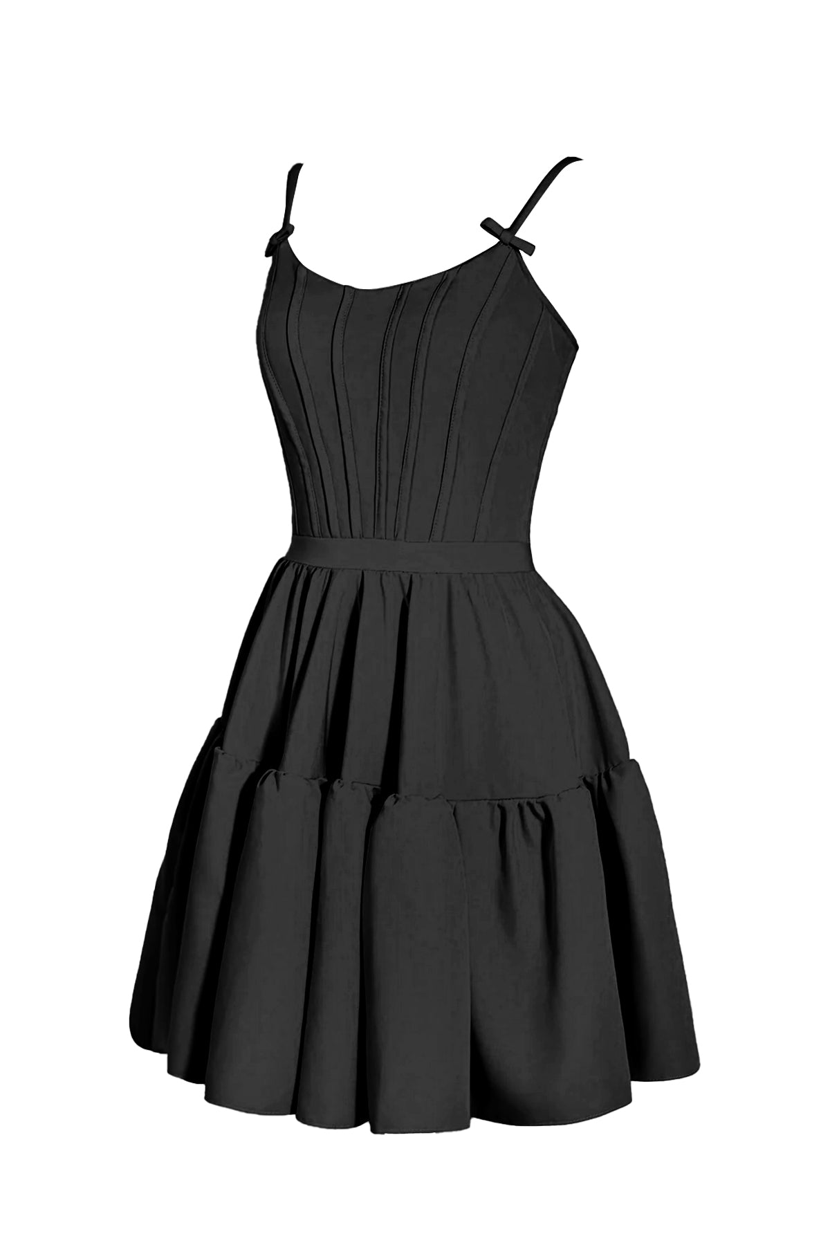 Mabel |A-line Ruffled Lace-Up Homecoming Dress - Homecoming Dress - DYAVOR®