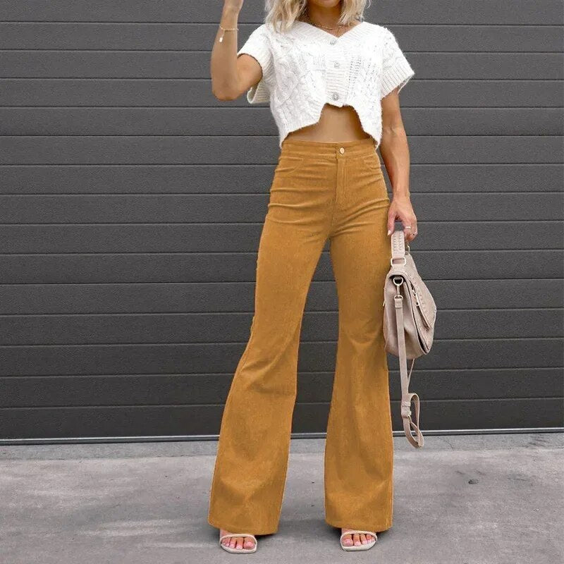 Carra - pants with flared legs - 07/112024 3 - DYAVOR®