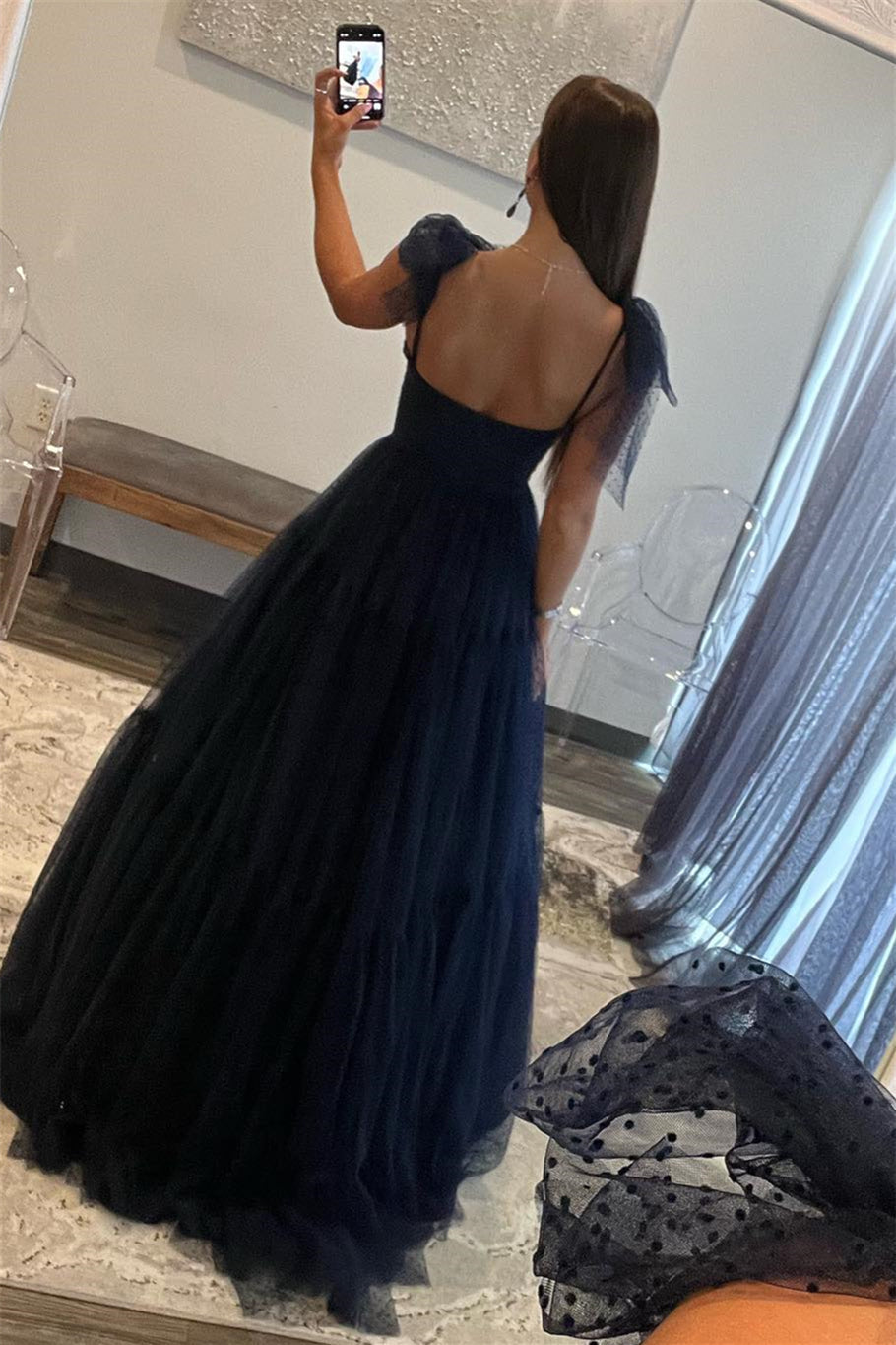 Skyler |A-line Sweetheart Dot Tulle Prom Dress - Prom Dress - DYAVOR®