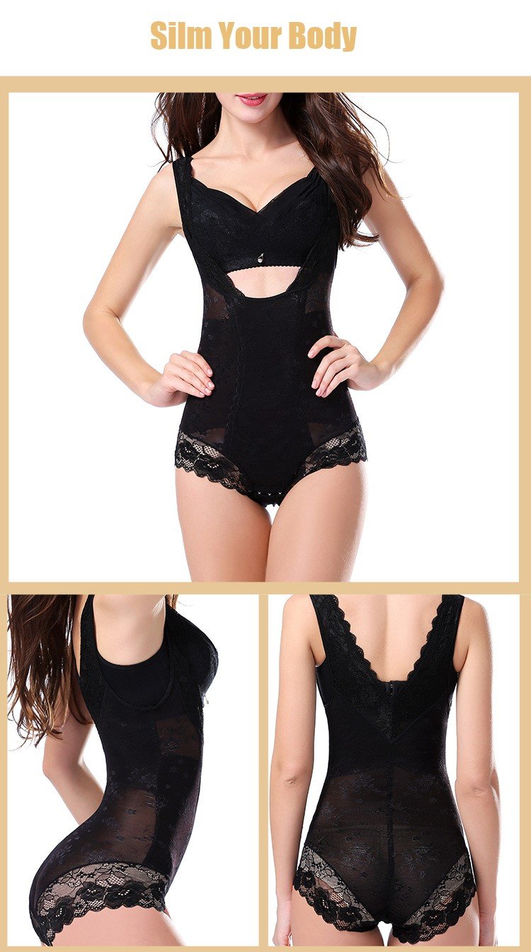 Lace Tummy Control Waist Cincher Underbust Body Shaper Slimming Panties - Slimmers - DYAVOR®