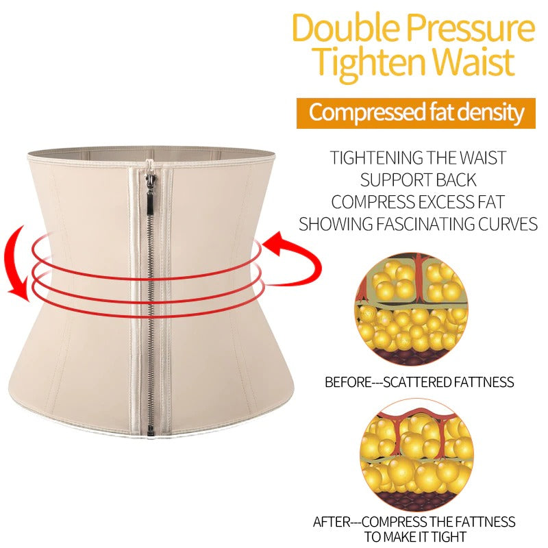 Steel Boned Modeling Girdle Belt Waist Trainer Tummy Control Body Shaper - Tummy Control - DYAVOR®