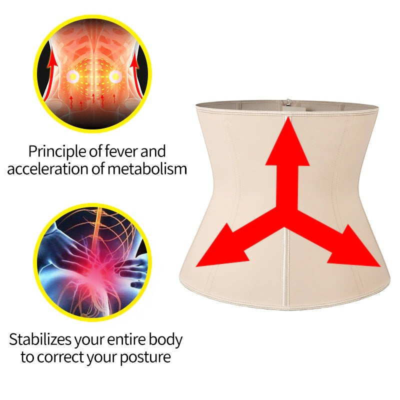 Steel Boned Modeling Girdle Belt Waist Trainer Tummy Control Body Shaper - Tummy Control - DYAVOR®