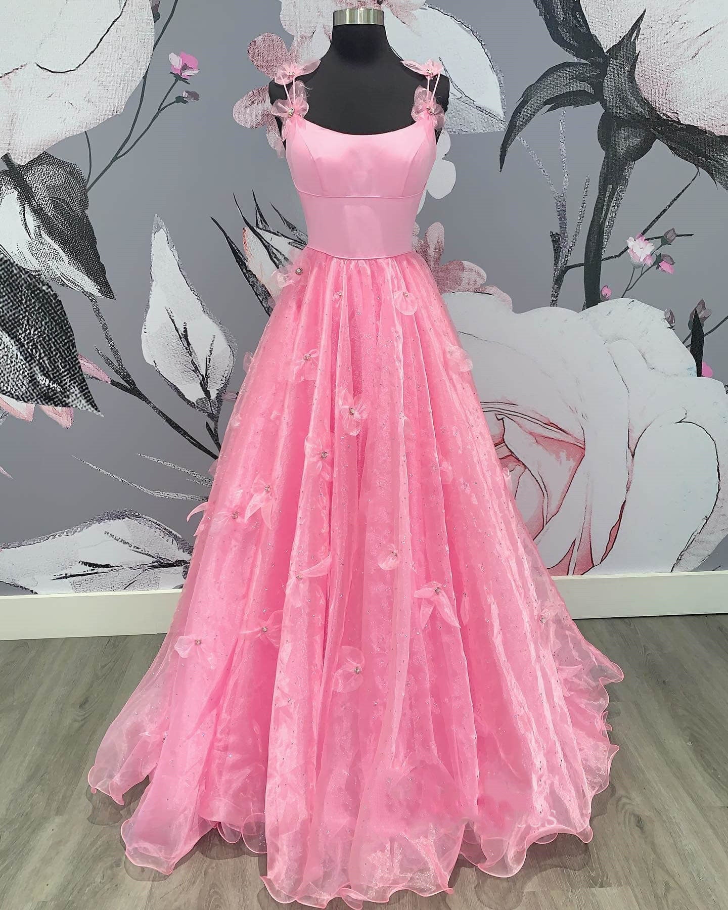 Sarahi |A Line Spaghetti Straps Organza Prom Dress - Prom Dress - DYAVOR®