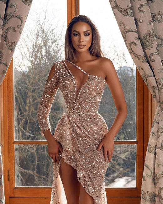 Long glitter prom dresses | Evening wear party dresses - Prom Dresses - DYAVOR®