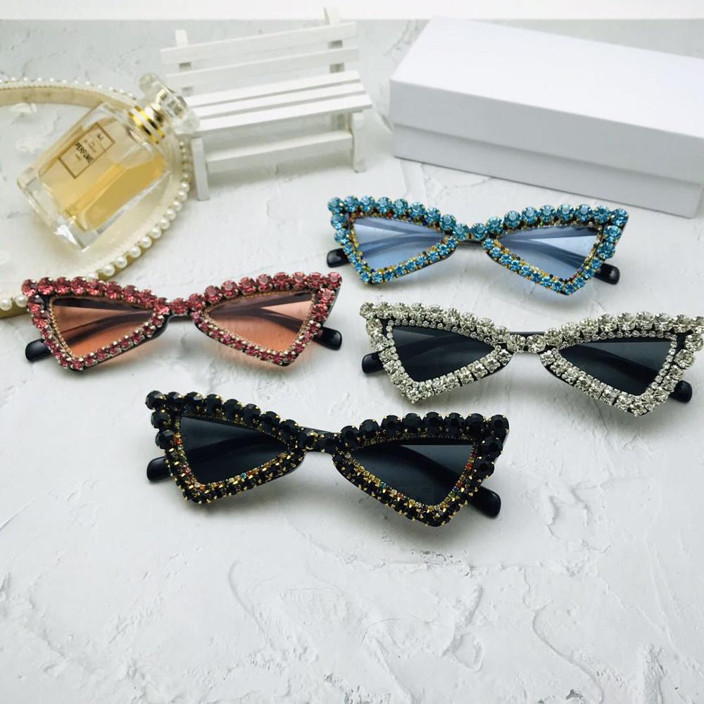 Women's Fashion Gradient Crystal Shades Luxury Cat Eyes Sunglasses - Women Sunglasses - DYAVOR®