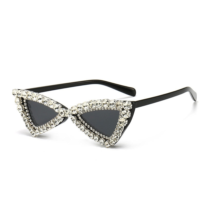 Women's Fashion Gradient Crystal Shades Luxury Cat Eyes Sunglasses - Women Sunglasses - DYAVOR®