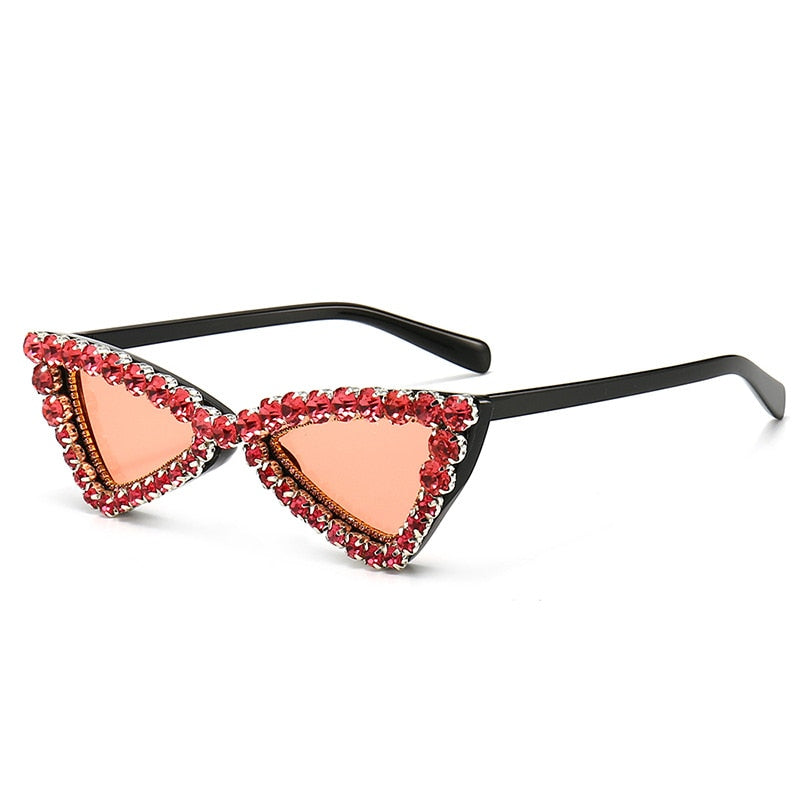 Women's Fashion Gradient Crystal Shades Luxury Cat Eyes Sunglasses - Women Sunglasses - DYAVOR®