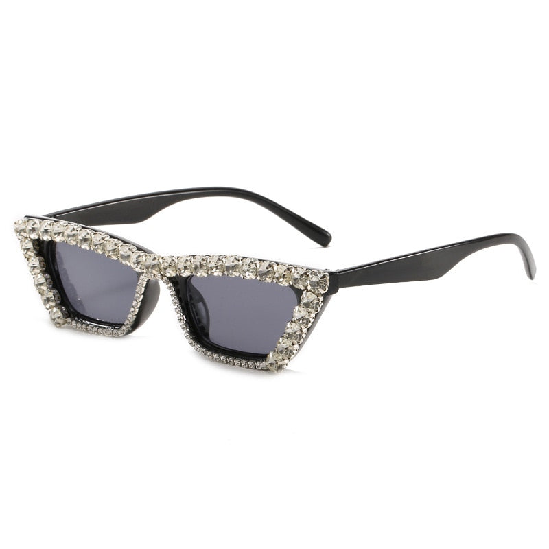 Women's Luxury Diamond Decor Cat Eyes Sexy Hip Hop Sunglasses - Women Sunglasses - DYAVOR®
