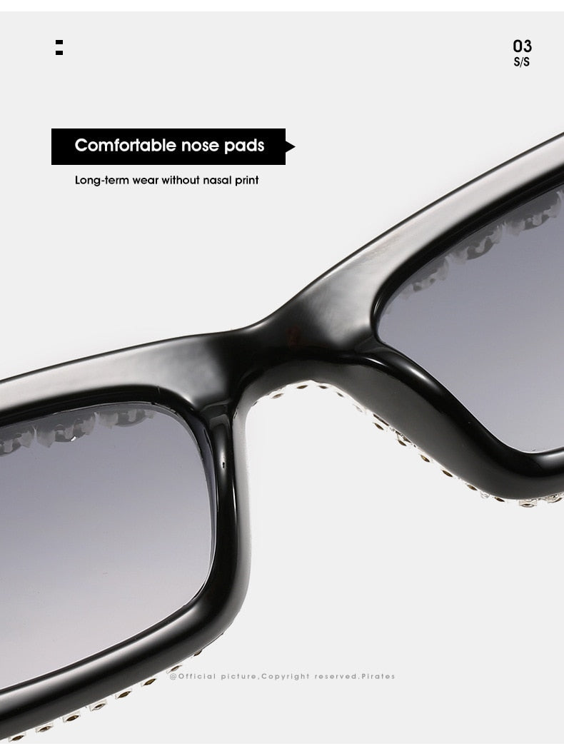 Women's Luxury Diamond Decor Cat Eyes Sexy Hip Hop Sunglasses - Women Sunglasses - DYAVOR®