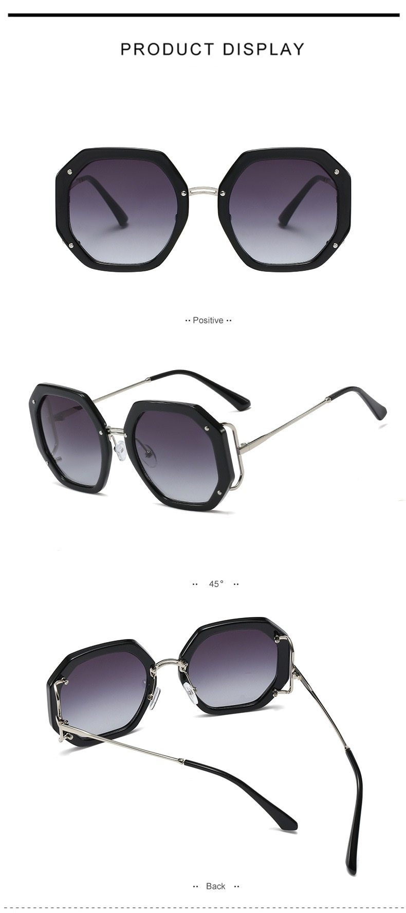Luxury Retro Square Style Women's Gradient UV400 Sunglasses Eyewear - Women Sunglasses - DYAVOR®