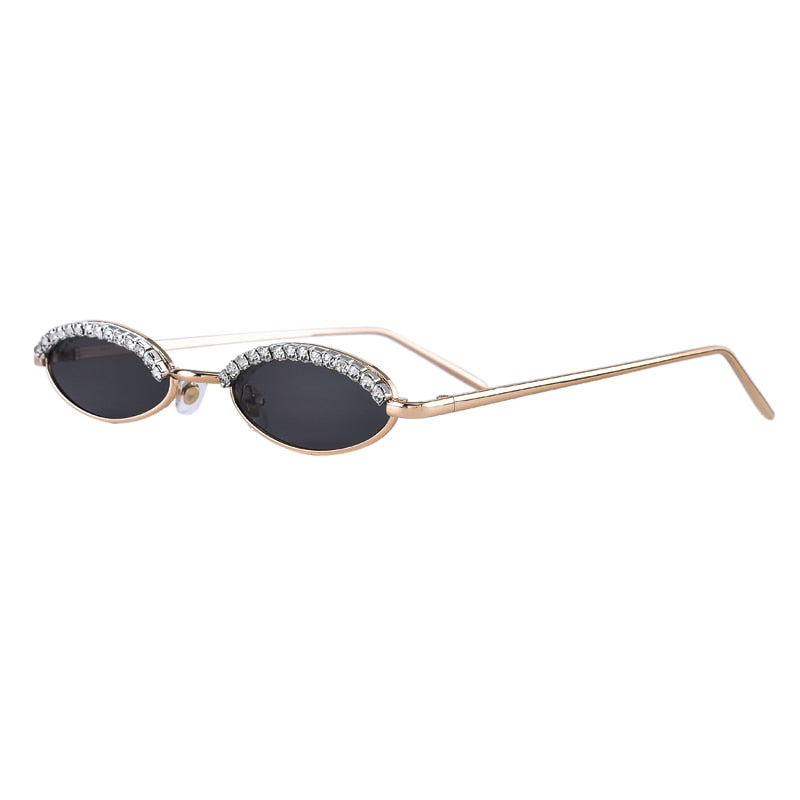 Women's Luxury Crystal Diamond Alloy Frame Cat Eye Sunglasses - Women Sunglasses - DYAVOR®