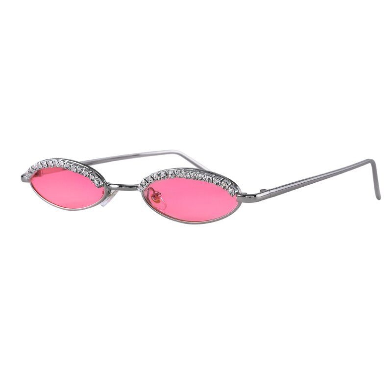 Women's Luxury Crystal Diamond Alloy Frame Cat Eye Sunglasses - Women Sunglasses - DYAVOR®