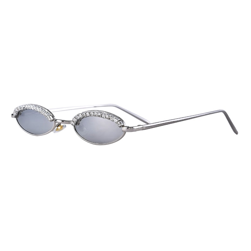 Women's Luxury Crystal Diamond Alloy Frame Cat Eye Sunglasses - Women Sunglasses - DYAVOR®