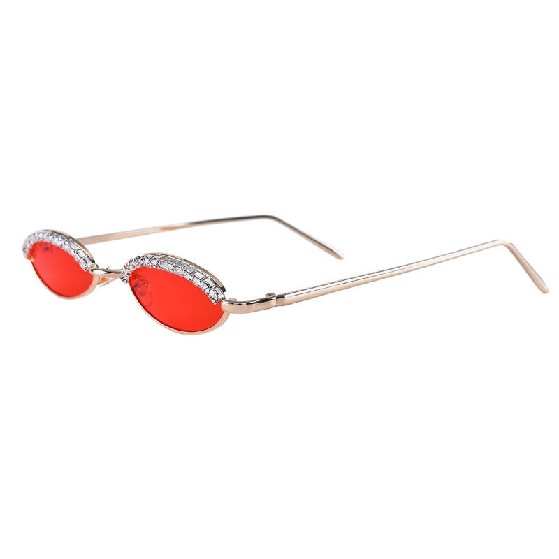 Women's Luxury Crystal Diamond Alloy Frame Cat Eye Sunglasses - Women Sunglasses - DYAVOR®